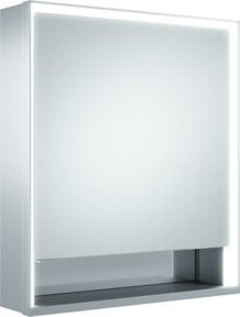 Keuco Royal Lumos Spiegelschrank mit LED-Beleuchtung und Steckdose, silber-eloxiert, B/H/T: 65 x 73,5 x 16,5 cm - Bild 1