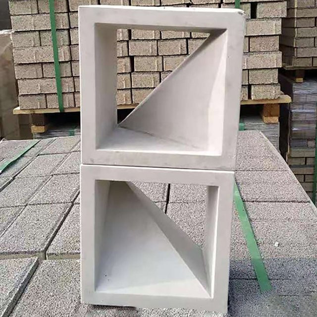 DIY Kunststoff Pflasterform für Zement und Beton zur Garten- und Weggestaltung, Weiß, B/T: 20 x 20 cm - Bild 1