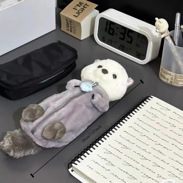 Reative Sea Plüsch-Federmäppchen als niedliches Puppen-Stifteetui für Kinder - Bild 1