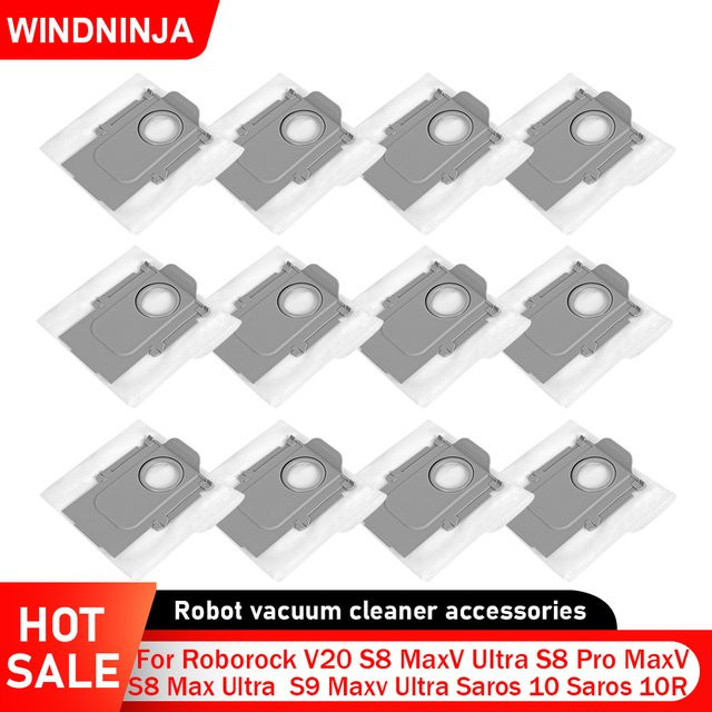 Roborock Staubbeutel für V20, S8 MaxV Ultra, S8 Pro MaxV, S8 Max Ultra, S9 MaxV Ultra, Saros 10, Saros 10R und Qrevo Curv Staubsauger-Zubehör - Bild 1