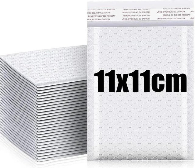 10 Stück wasserdichte Luftpolsterumschläge aus Kunststoff mit selbstklebendem Verschluss zum sicheren Verpacken und Versenden - Bild 1