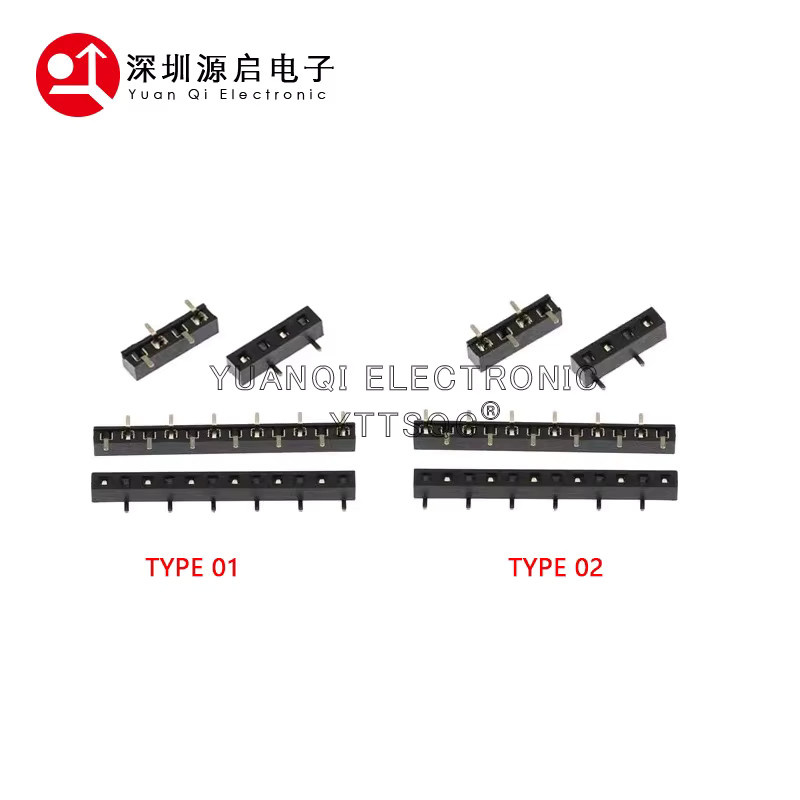 20 Stück SMD stapelbare PH3,5 einreihige SMT-Buchsenleiste, 2,54 mm Pitch, Farbe: Schwarz - Bild 2