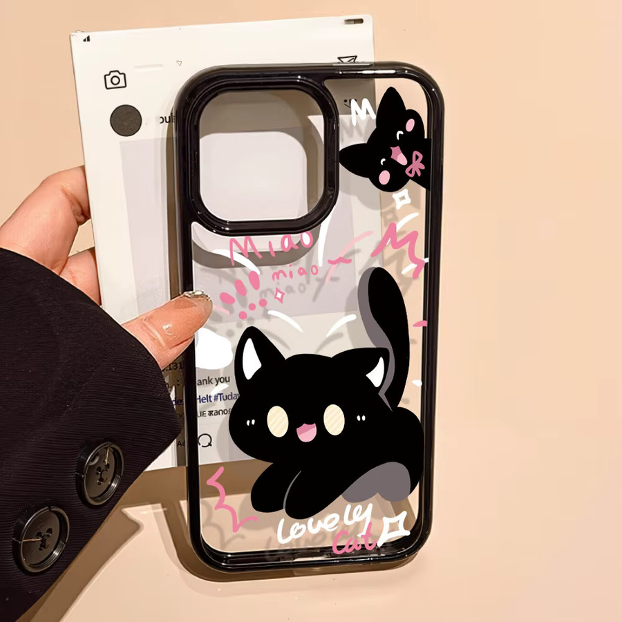 Luxus Katzen Motiv Handyhülle aus Acryl für dein Apple iPhone 17 Pro Max - Bild 2