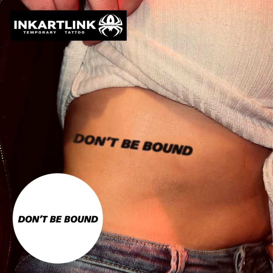 INKARTLINK Tattoo-Patch Don't Be Bound, temporär, wasserfest - Bild 2