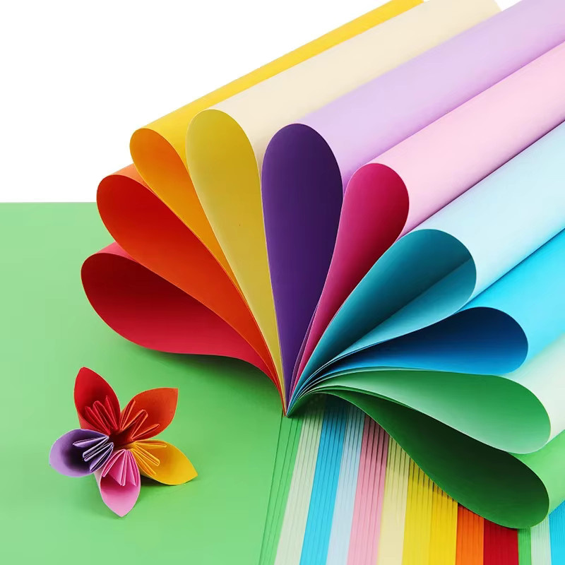 100 Stück Farbiges Origami-Papier in 10 sortierten Farben, A4 Dekorpapier für Kinder DIY Kunst und Handwerk, Matt - Bild 2