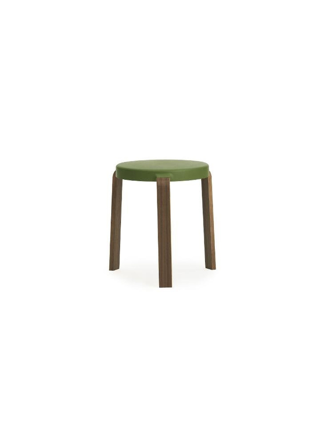 Normann Copenhagen Tap Hocker in Grün mit Holzgestell aus Eichenholz oder Walnussholz - Bild 2