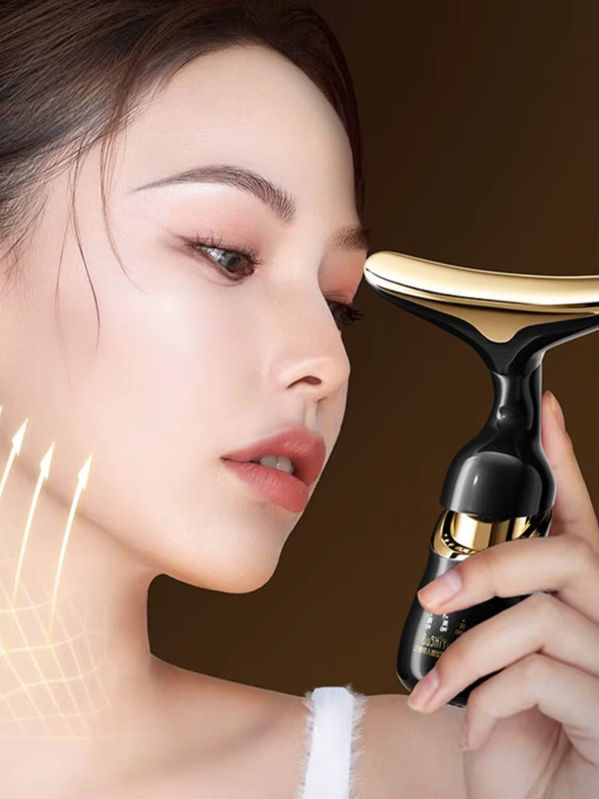 CAMMUO Face Lifting Device, Mikrostrom Massagegerät für Gesicht, Augen, Hals, Unisex - Bild 4