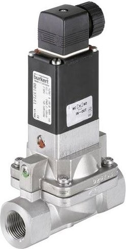 Bürkert Servogesteuertes Ventil 220298 5282 in Silber, G 1/2 Muffe, Nennweite 13mm, 24 V/AC - Bild 1