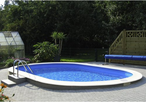 MYPOOL Ovalpool in Weiß und Blau, B/H/L: 800 x 150 x 400 cm - Bild 1