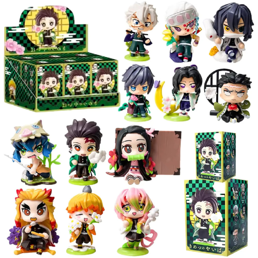 Bandai Demon Slayer Blind Box, Cartoon-Figur, Kunststoff, bunt - Bild 2