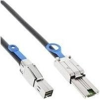 InLine externes Mini SAS HD Kabel SFF-8644 zu SFF-8088 6Gb/s Schwarz 0,5m - Bild 1
