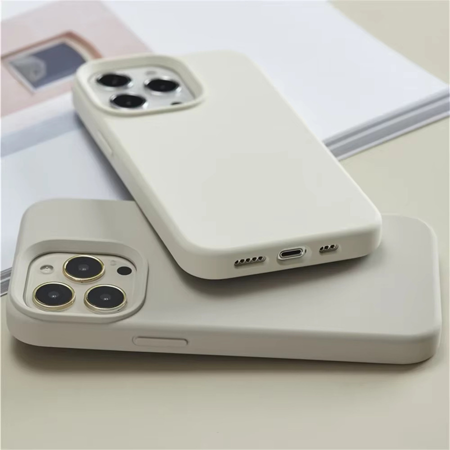 Bunte Flüssigsilikon-Handyhülle als stoßfestes Softcover für iPhone Modelle in Rot und Multicolour - Bild 1