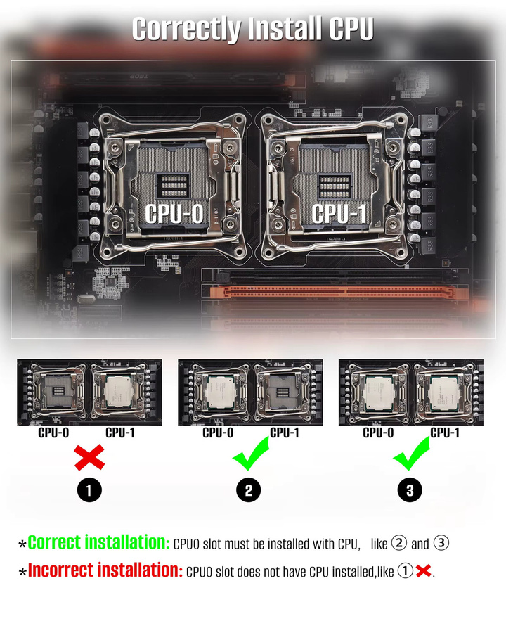 T.F.SKYWINDINTL X99 Dual-CPU Motherboard E-ATX in Schwarz mit Unterstützung für Xeon Prozessoren, LGA 2011 V3, DDR4 und M.2 NVMe Slot - Bild 4