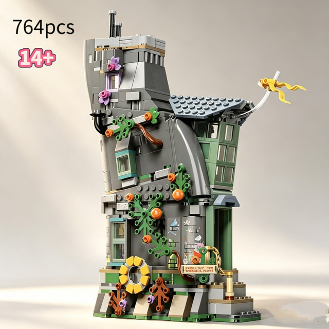 Potdemiel Harry Potter Zauberwelt Jubiläums-Luna-Lovegood-Haus, Baustein-Set, 764 Teile, ab 14 Jahre - Bild 1