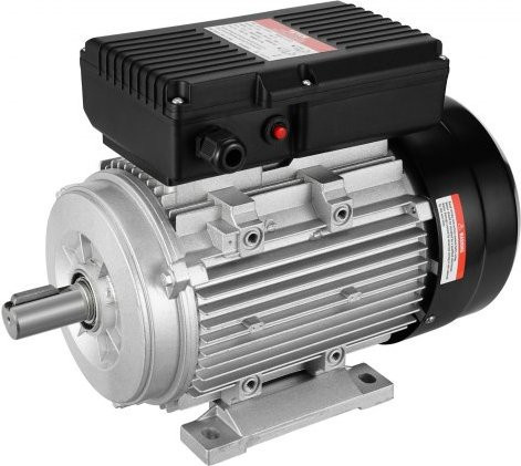 VEVOR Elektromotor 2,2 kW mit 2800 U/min, einphasiger Wechselstrom 220–240 V, B3-Rahmen, 24 mm Keilwelle, Rechts-/Linkslauf für Luftkompressoren und landwirtschaftliche Maschinen - Bild 1