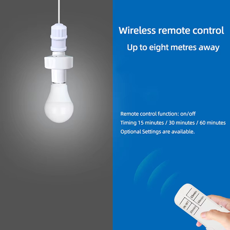 Szaoju Smart E27 Lampenfassung mit Fernbedienung und Timer in Weiß - Bild 3