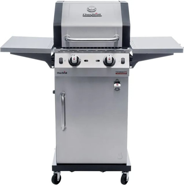 Char-Broil Gasgrill Performance PRO S 2 mit 2 Brennern, TRU-Infrared und gusseiserner Grillplatte in Silber - Bild 1