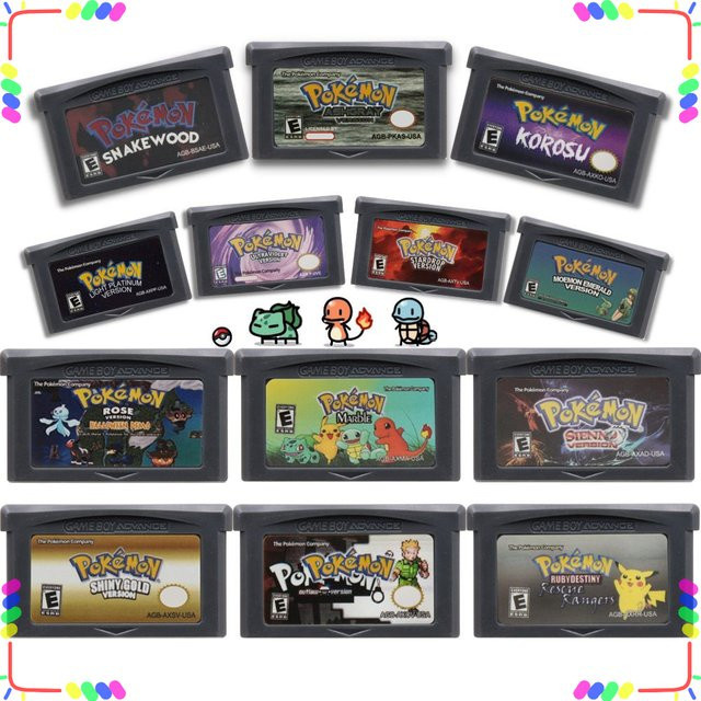 Bandai GBA Spielkassette My Ass Liquid Crystal Ashgray Moemon Emerald Snakewood RPG für 32-Bit-Videospielkonsolen in Grau und Lila - Bild 1