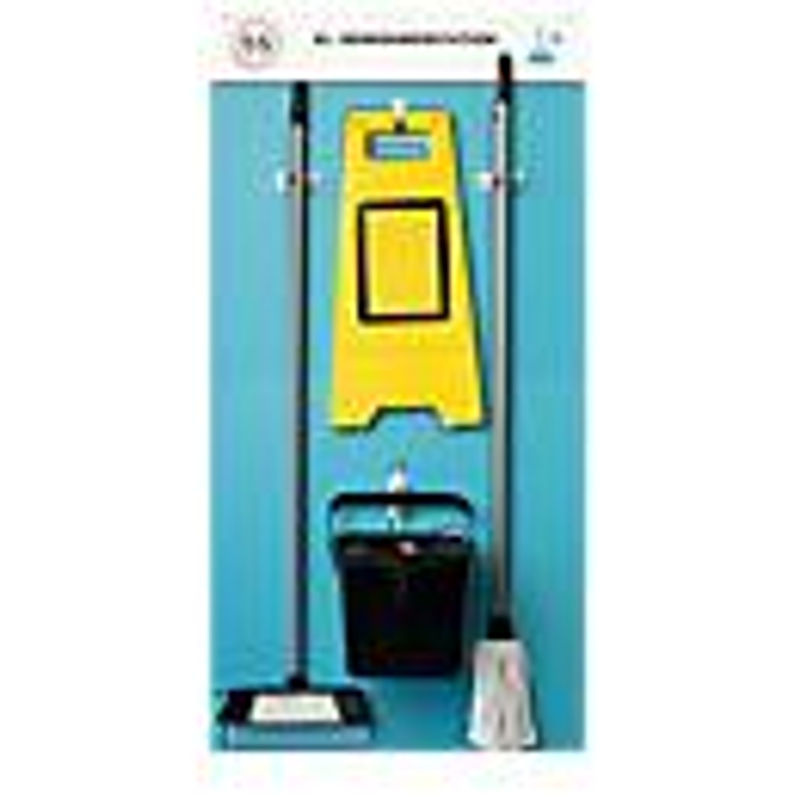 Paperflow Shadowboard XL-Reinigungsstation, 2-teilig, Wandmontage, blau, B: 75 cm, H: 150 cm - Bild 2