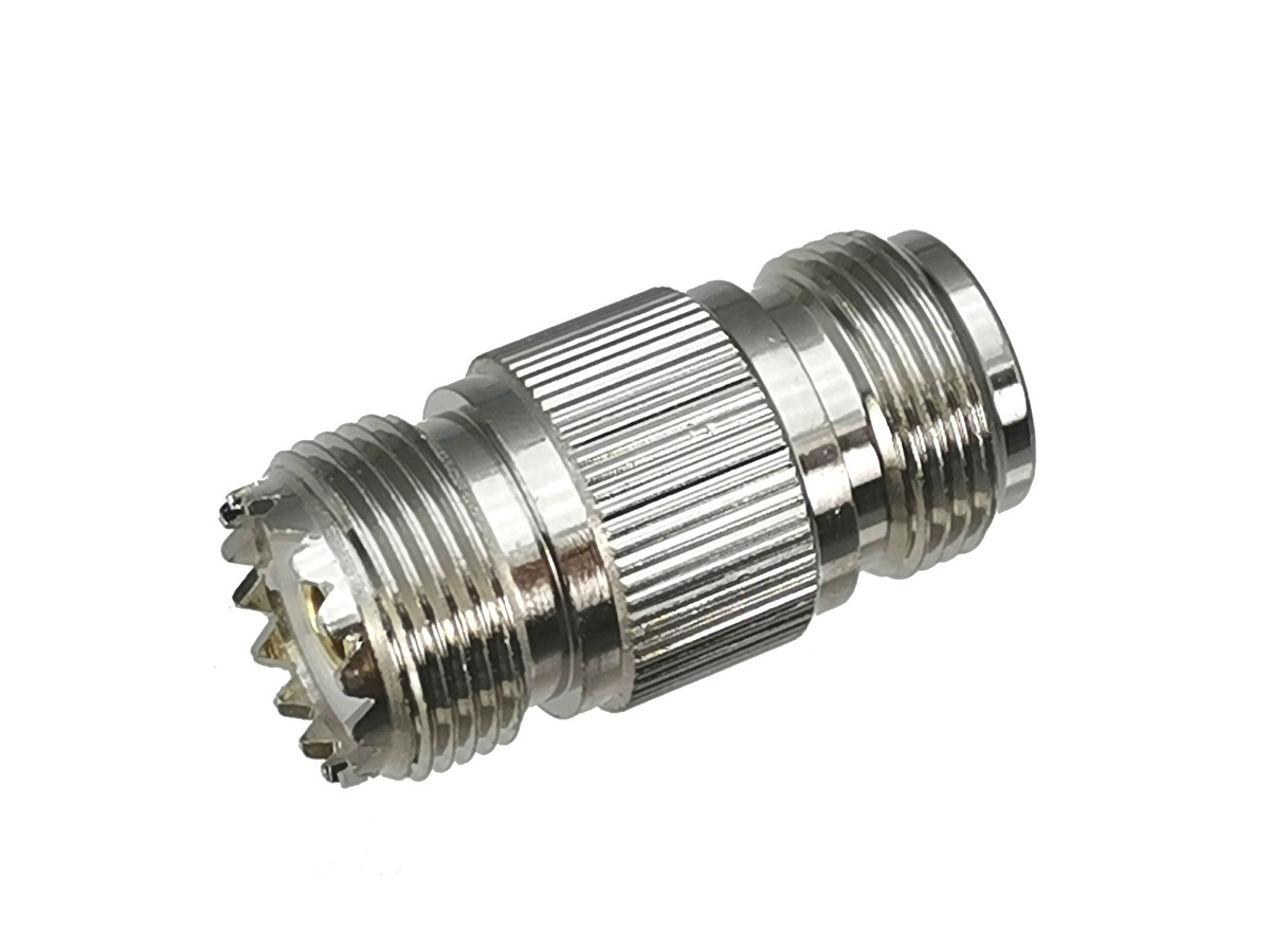 Stecker Adapter UHF SO239 Buchse auf RF Koaxial Wandler gerade in Silber - Bild 2