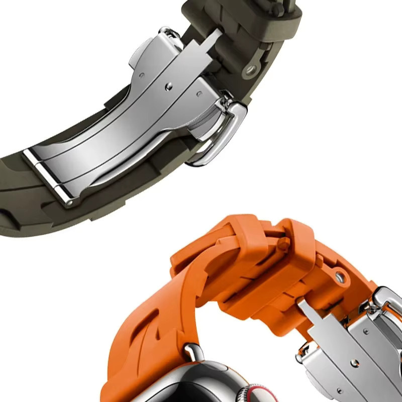 Kelim Uhrenarmband Silikon, orange, Unisex - Bild 3