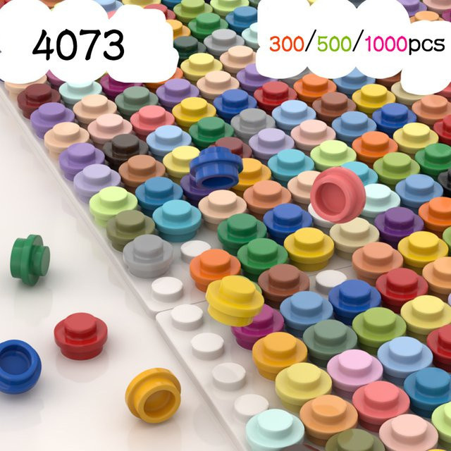 AQUARYTA MOC Montieren Partikel 1x1 Runde Platte, Bausteine, 300-teiliges Set - Bild 1