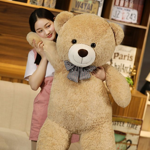 TotoJay Teddybär, Plüschtier, weiß, rosa, braun, 105 cm - Bild 1