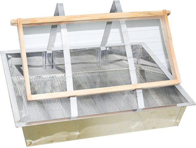 Kesoto Waben-Entdeckel-Tablett für die Bienenzucht in Silber - Bild 1