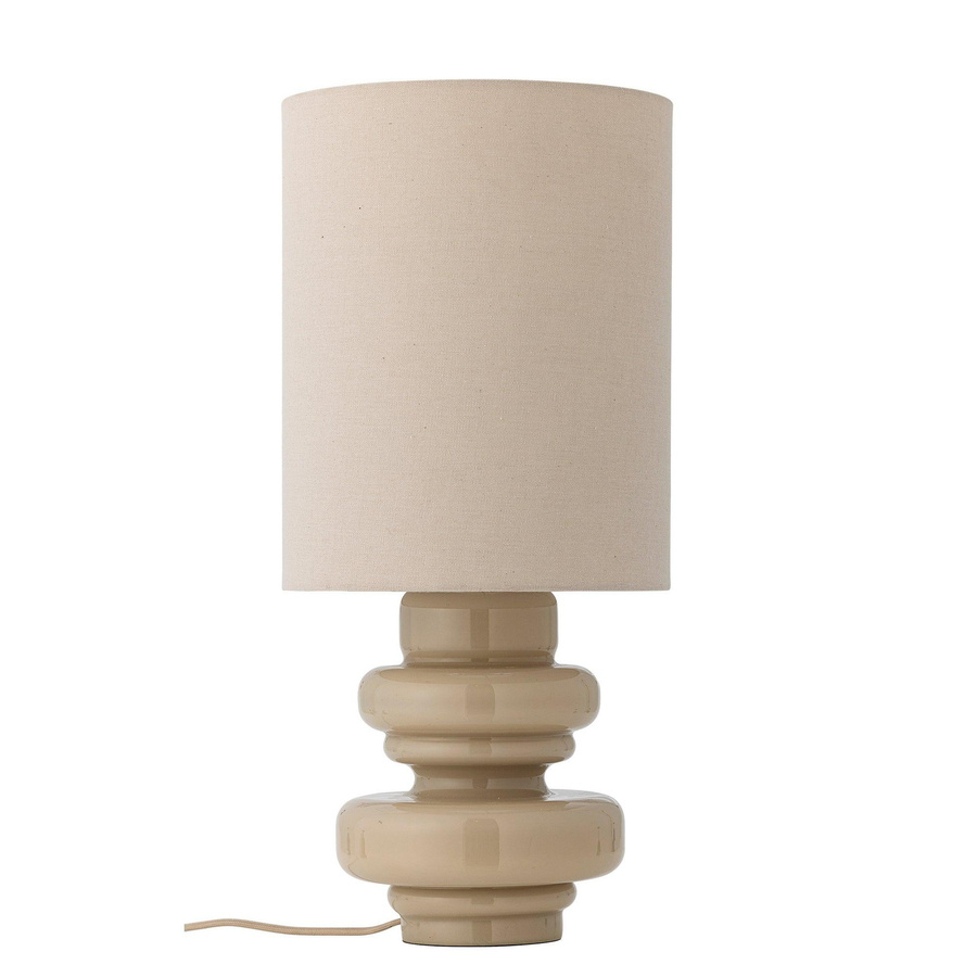 Bloomingville Tischlampe Fabiola aus Naturglas in Beige und Transparent, Durchmesser: 24 cm, Höhe: 51 cm - Bild 1