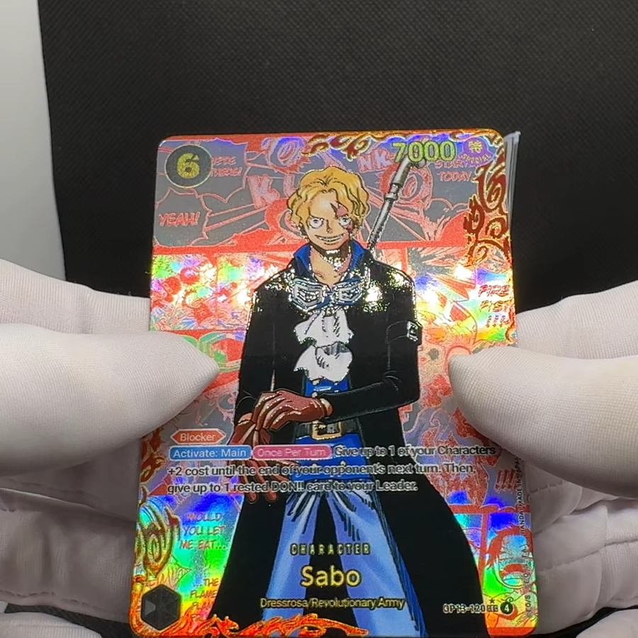 Bandai One Piece Leader-Karte, Rot, Englische Manga-Karte, Texturierte Folien-Proxy-Karte - Bild 2