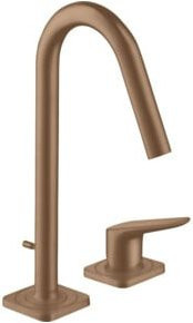 Hansgrohe Axor Citterio M 2-Loch-Waschtischarmatur in Gold mit Pop-up-Abfluss - Bild 1