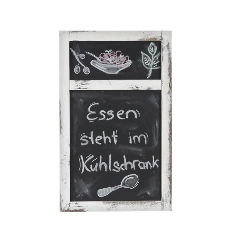 MCW Werbetafel C51 Kreidetafel in Weiß im Vintage Holz-Look, B/H/T: 55 x 34 x 2 cm - Bild 2