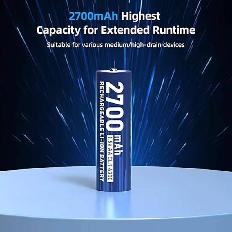 XTAR AA 1,5V Li-Ionen-Batterie 2700mAh Blau für Wildkameras - Bild 2
