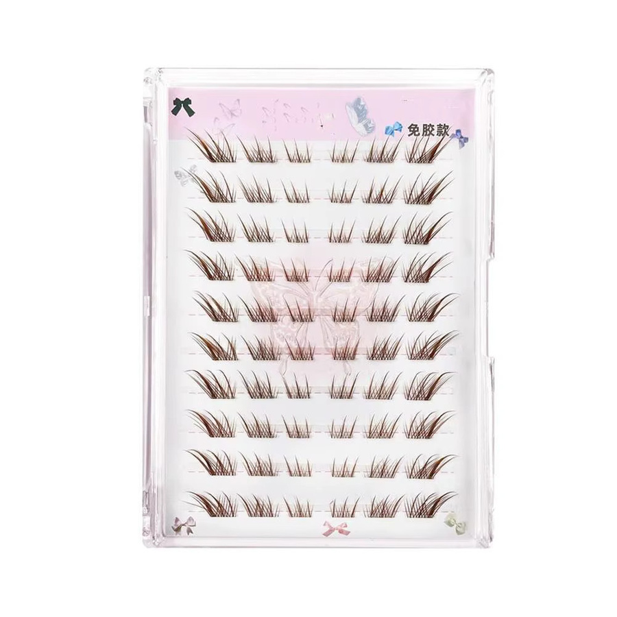 Segmentierte falsche Wimpern, braun, Damen - Bild 3
