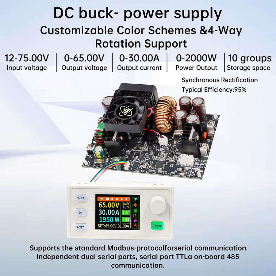 diymore CNC DC Einstellbares Spannungsreduktions-Netzteil Konstantspannungs- und Strommodul XY6530S XY6550S 2000W 3250W - Bild 3
