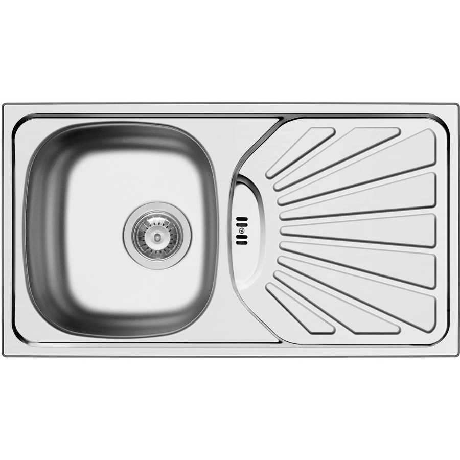 Pyramis Einbauspüle ET 78 Margerita aus Edelstahl in Silber, B/T/H: 78 x 43,5 x 15 cm - Bild 2