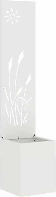 vidaXL Garten Sichtschutz-Leinwand Weiß B: 32 cm, H: 140 cm - Bild 1