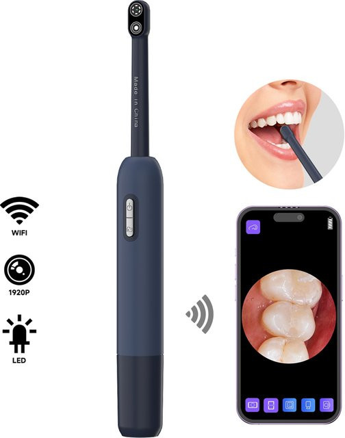 BUMBORN Kabellose visuelle Endoskopkamera mit 1920P HD Auflösung, WLAN-Endoskop für iOS, Android und Type-C Geräte, Weiß - Bild 1