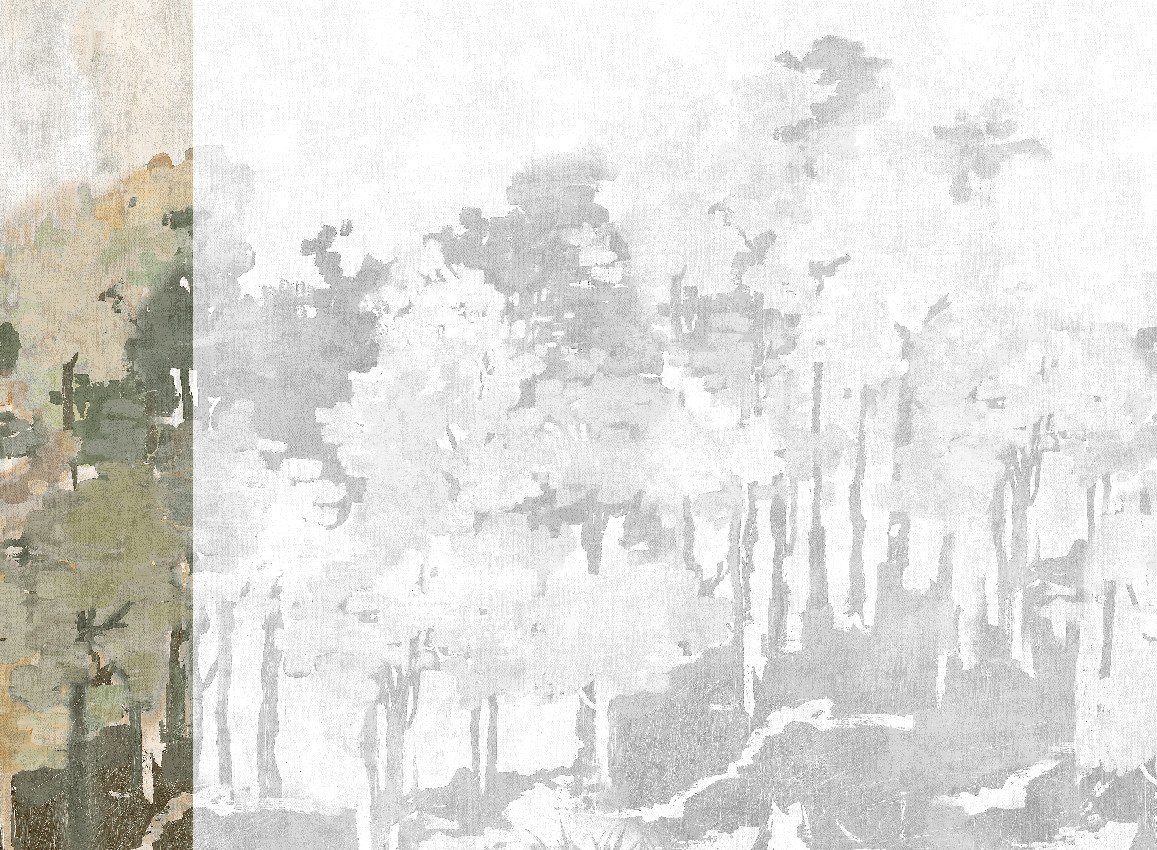 Jannelli & Volpi Mural Funes Sepia Panel 1 Wandpaneel in Grau - Bild 1