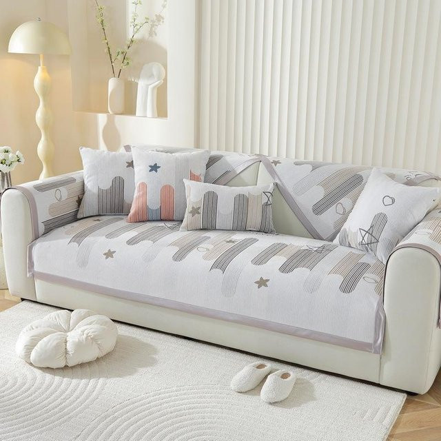 Super Six Chenille Sofakissen quadratisch für alle Jahreszeiten, rutschfestes Sitzkissen mit Bezug, Breite: 70 cm, Höhe: 70 cm - Bild 1