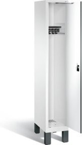 C+P Garderobenschrank Evolo in Weiß mit HPL-Dekor, H x B x T: 185 x 32 x 50 cm - Bild 1