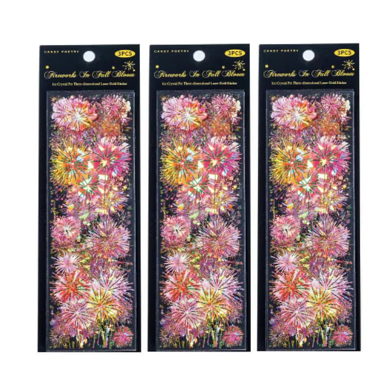 Mr.Paper 3er-Pack Kreative PET-Aufkleber-Sets in Multicolour für Journaling, Scrapbooking und DIY-Bastelbedarf - Bild 5