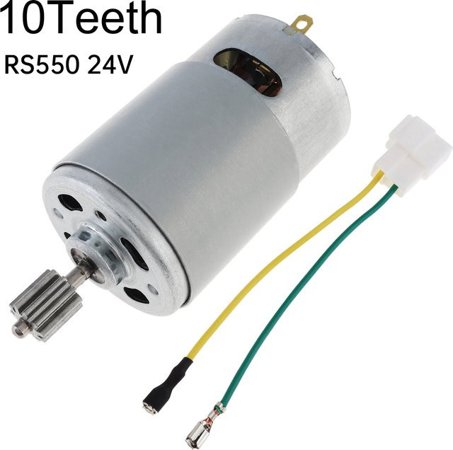 ChgImposs RS550/555 Elektromotor, 10 Zähne, 6V/12V/24V DC, 12000-40000 RPM - Bild 1