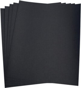 VSM Schleifpapier CP918 wasserfest, Körnung K180, Farbe Schwarz, B: 23,0 cm, H: 28,0 cm - Bild 1