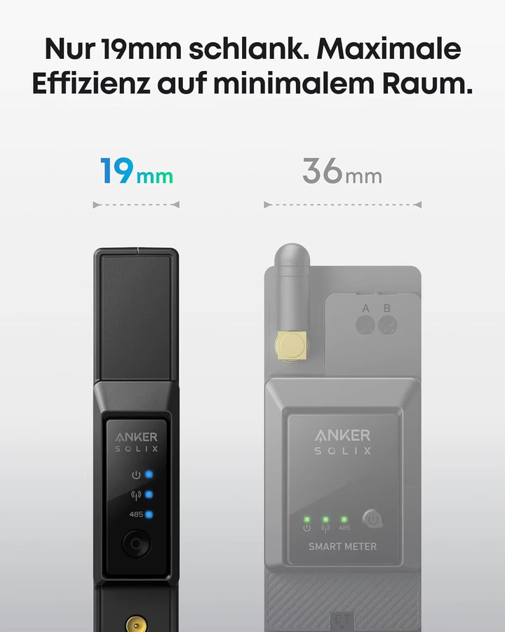 Anker SOLIX Smart Meter Gen 2 Dreiphasig mit WLAN, Bluetooth und RS-485 für Echtzeitüberwachung und Energieeinsparung in Schwarz - Bild 2