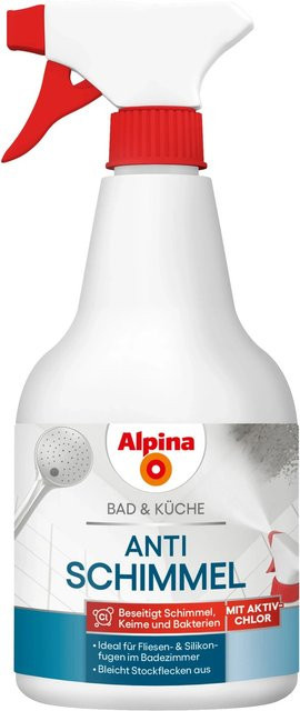 Alpina Anti-Schimmel Reiniger für Bad & Küche, chlorhaltig, 500 ml, transparent/weiß - Bild 1