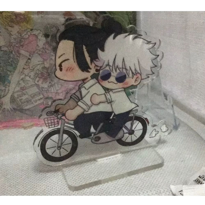 Jujutsu Kaisen Acryl-Figuren Display Stand Satoru Gojo und Suguru Geto Anime Desktop Ornament aus Kunststoff, mehrfarbig - Bild 4