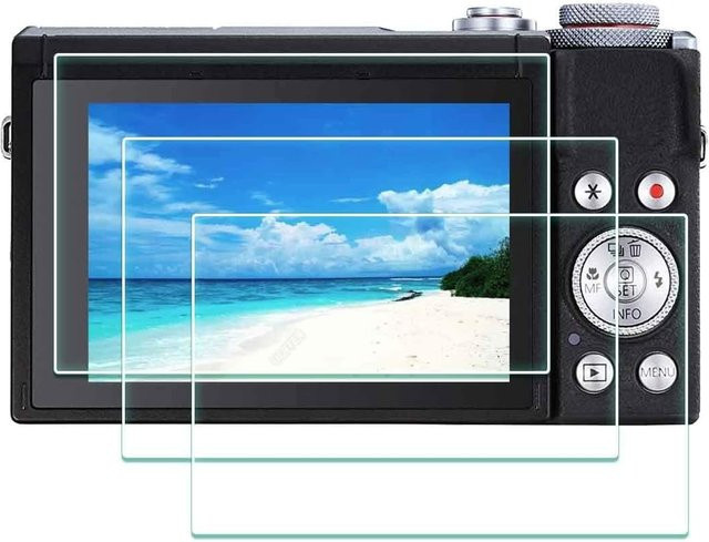 2er-Pack Canon G7 X Mark III Displayschutz aus gehärtetem Glas, transparent, kratzfest und blasenfrei - Bild 1