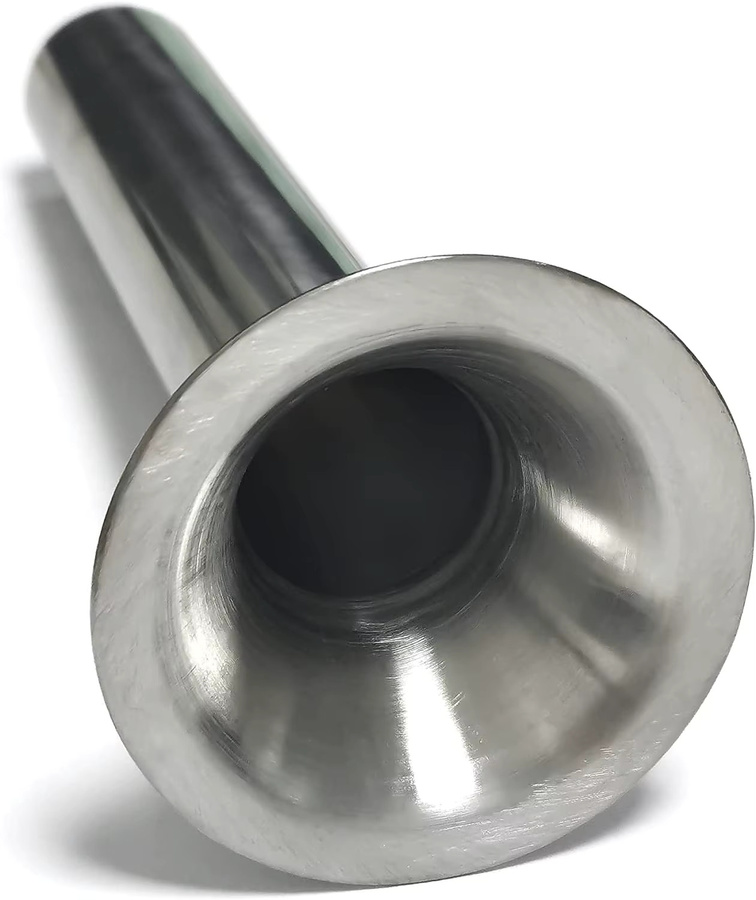 Wurststuffer Kit für KitchenAid Fleischwolf Aufsatz aus Kunststoff und Edelstahl in Silber - Bild 3