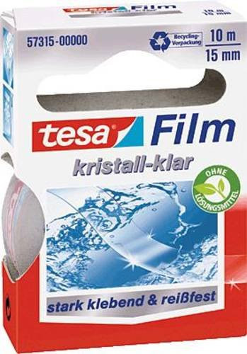 tesafilm kristall-klar Transparent Klebefilm aus Polypropylen-Folie, Breite: 15 mm, Länge: 10 m - Bild 1